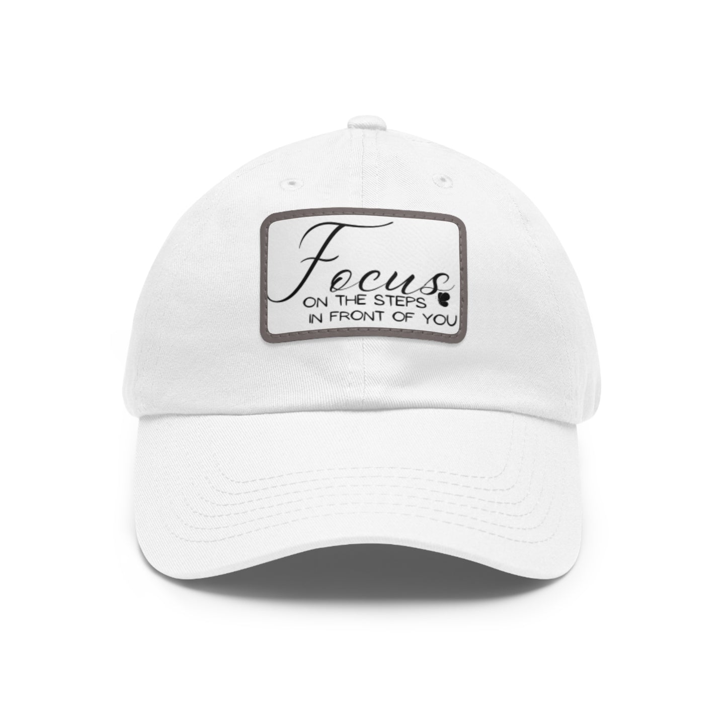 Dad Hat with Leather Patch (Rectangle)